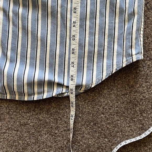 VTG 90s Disney Snow White Seven Dwarfs Embroidered Button Up Shirt Men L Striped - Picture 10 of 12